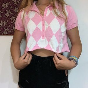 Cropped Golf Shirt